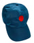 Kiton Baseball Cap Petrol Blue Red Logo Dot