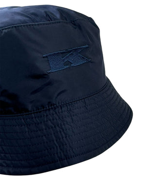 Kiton Bucket Hat Dark Blue K Logo - Size M