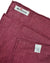 Kiton Linen Pocket Square Burgundy Solid