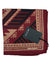 Kiton Silk Pocket Square Maroon Design