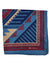 Kiton Silk Pocket Square Dark Blue Maroon Design