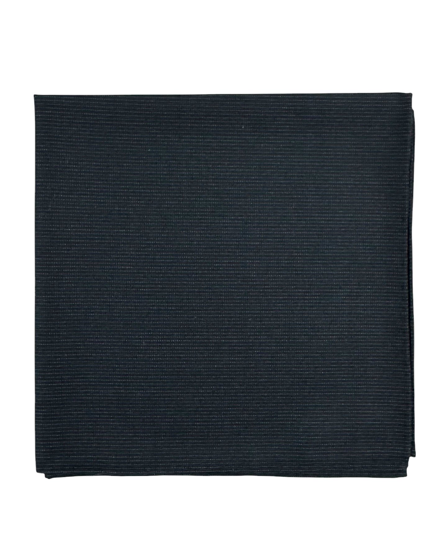 Kiton Wool Pocket Square Black Gray SALE