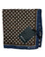 Pocket Square Brown Houndstooth Geometric - Double Sided