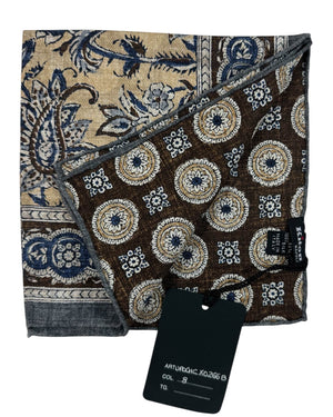 Kiton Pocket Square Paisley 
