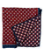 Kiton Pocket Square Bordeaux Geometric 