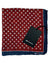 Kiton Pocket Square Bordeaux Geometric 