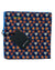 Kiton Silk Pocket Square Navy Flowers