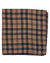Kiton Silk Pocket Square Brown Check - 2 Sided Design New