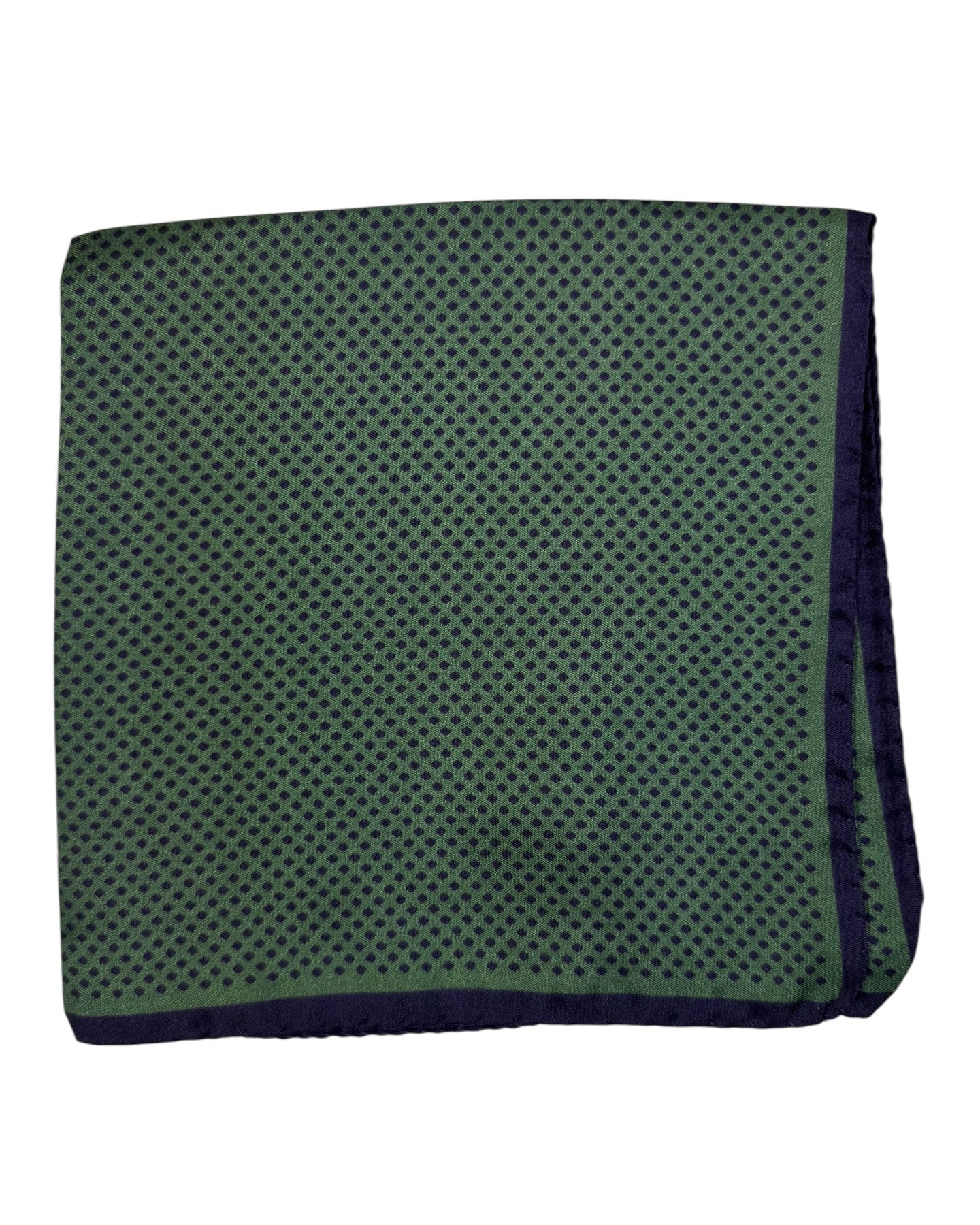 Kiton Pocket Square Green Purple