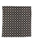 Kiton Silk Pocket Square Dark Brown Medallion