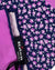 Kiton Silk Pocket Square Pink Purple Mini Flowers