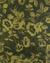 Kiton Silk Pocket Square Olive Green Navy Floral