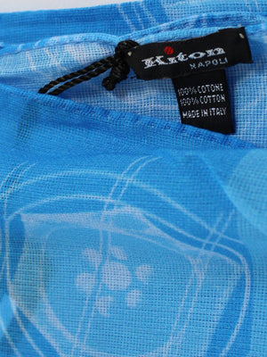 Kiton Scarf Blue - Cotton Shawl