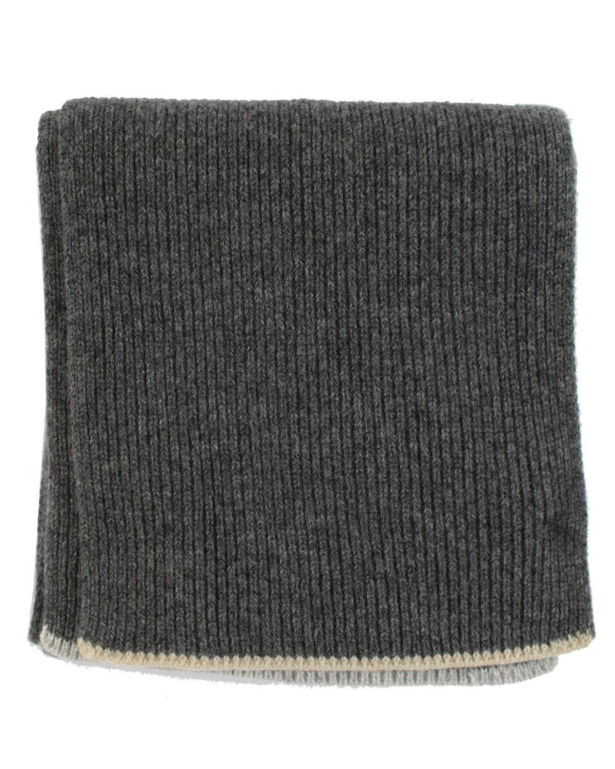 Kiton Scarf Charcoal Gray
