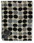 Kiton Silk Scarf Black Gray Large Polka Dots