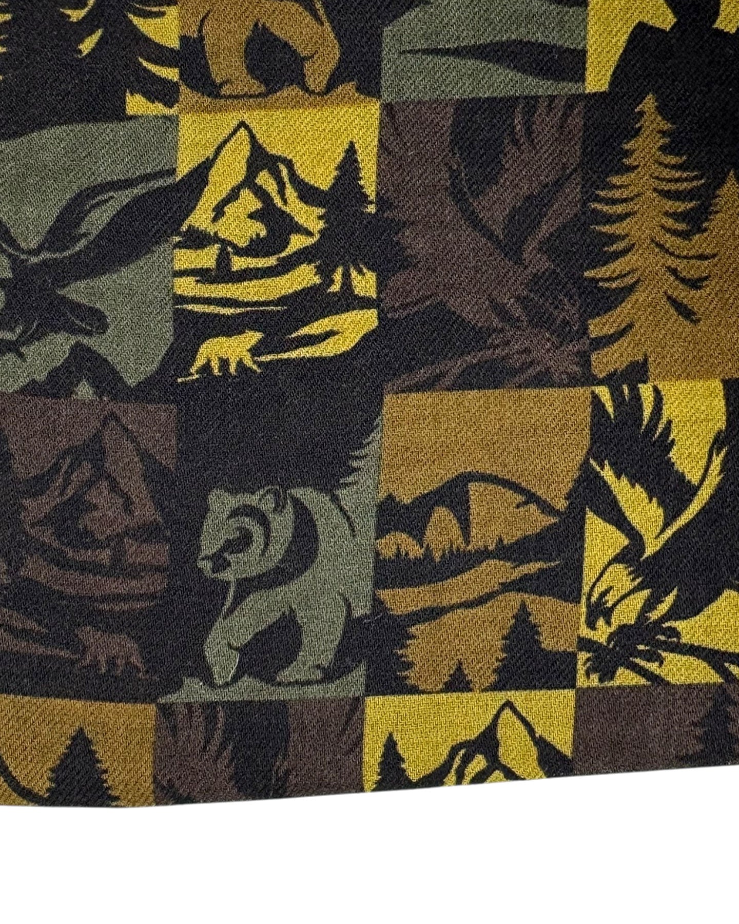 Kiton Small Cashmere Scarf Novelty Men Collection Green Brown SALE