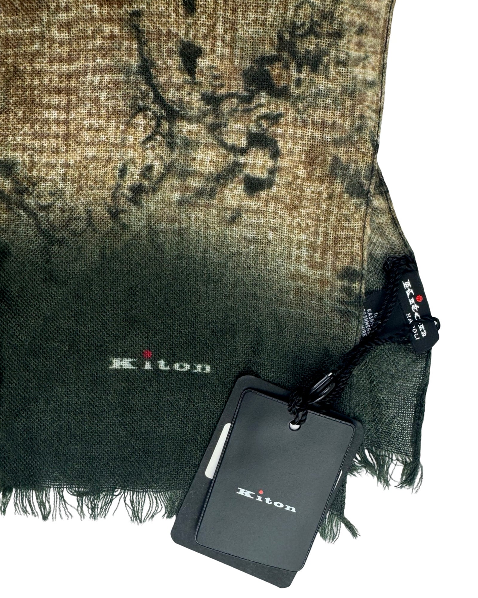 Kiton Scarf Brown Black Design - Men Collection