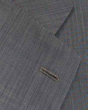 Kiton Suit Gray Blue 14 Micron Wool Sartorial EUR 48/ US 38 R SALE