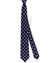 Kiton Tie Dark Blue Brown Purple Geometric - Sevenfold Necktie