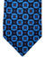 Kiton Tie Royal Blue Dark Blue Magenta Medallions - Sevenfold Necktie