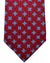 Kiton Tie Maroon Blue Geometric - Sevenfold Necktie