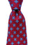 Kiton Tie Maroon Blue Geometric - Sevenfold Necktie