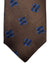 Kiton Tie Brown Navy Geometric - Sevenfold Necktie