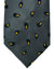 Kiton Tie Gray Black Yellow Paisley - Sevenfold Necktie