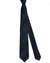 Kiton Tie Dark Blue Brown Speckles & Stripes - Sevenfold Necktie