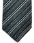 Kiton Silk Wool Linen Tie Gray Stripes Design - Sevenfold Necktie