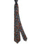 Kiton Silk Tie Brown Midnight Blue Maroon Geometric Design - Sevenfold Necktie