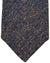 Kiton Silk Cotton Wool Tie Brown Royal Blue Mini Dots Design - Sevenfold Necktie