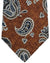 Kiton Silk Tie Brown Gray Paisley Design - Sevenfold Necktie