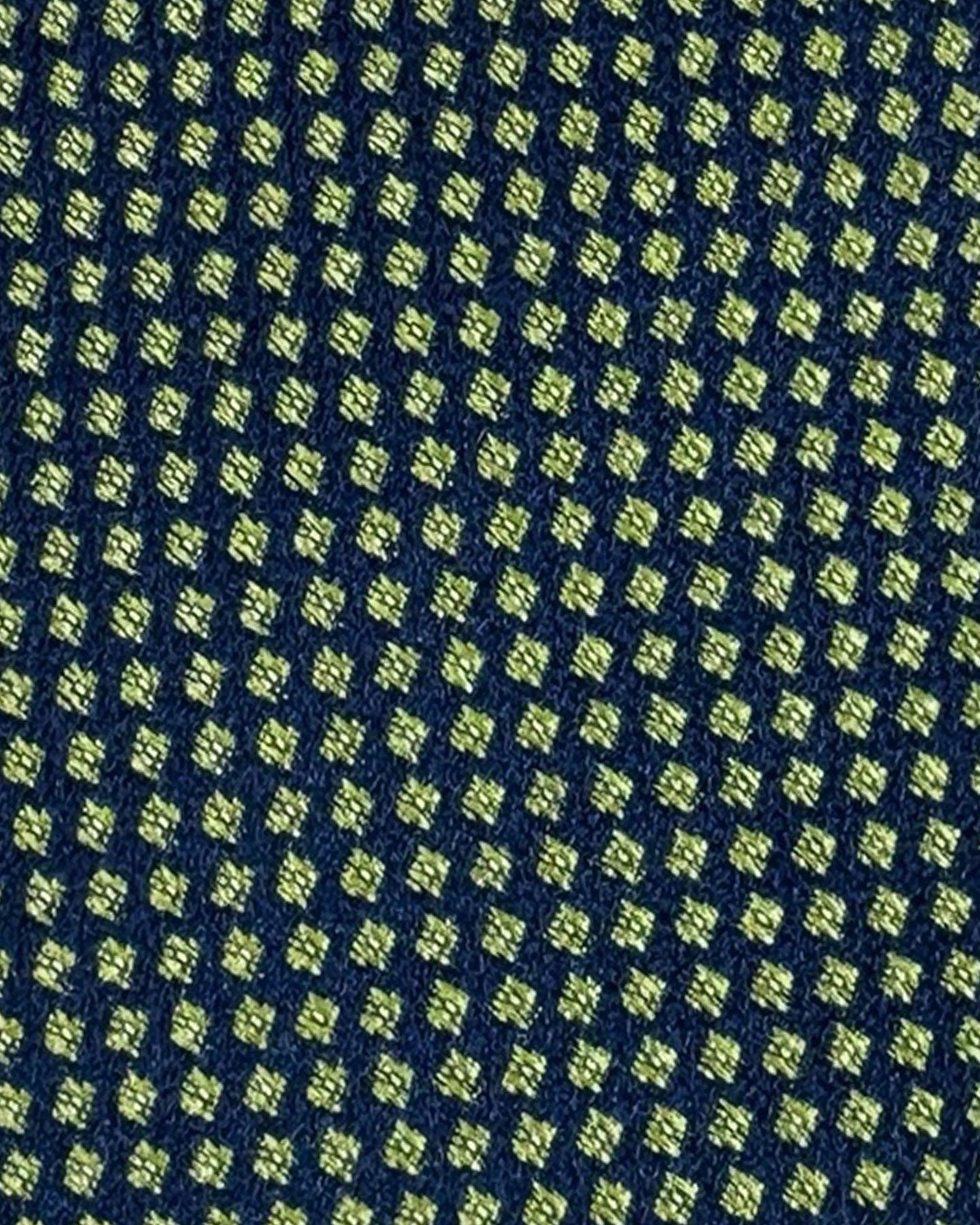 Kiton Tie Midnight Blue Bright Green - Sartorial Sevenfold Necktie