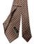 Kiton Sevenfold Tie Gray Maroon Geometric Design