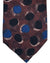 Kiton Sevenfold Tie Brown Large Polka Dots