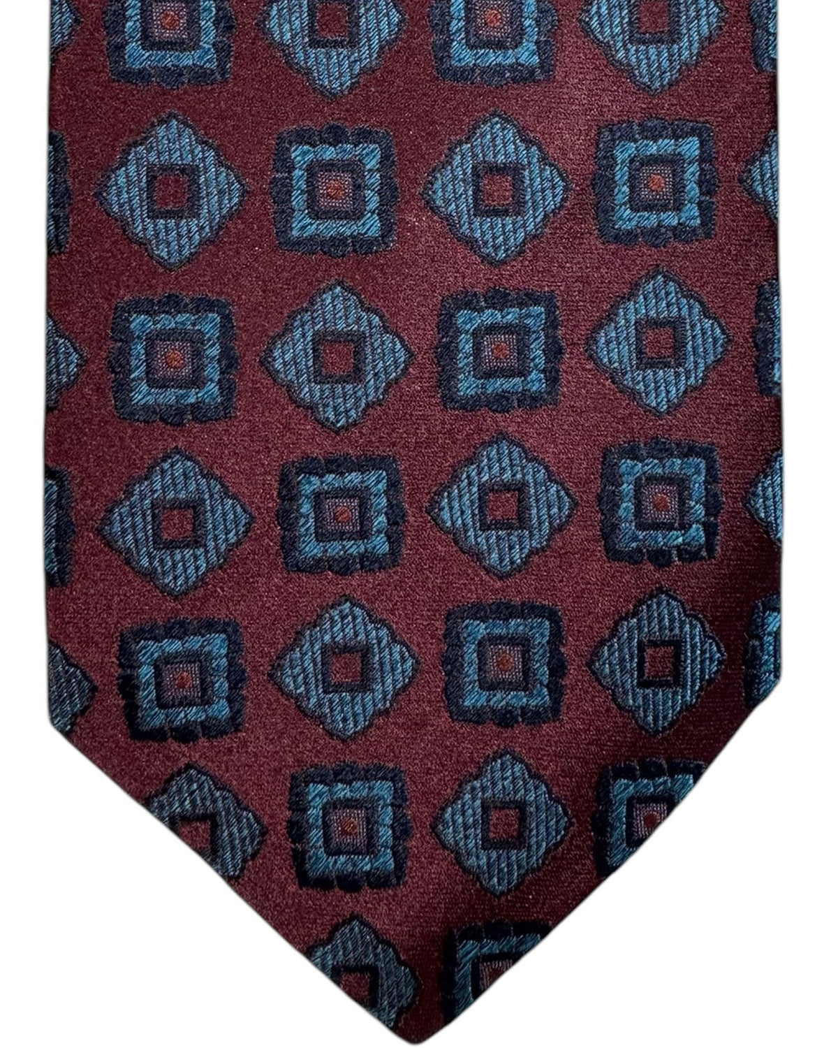 Kiton Tie Brown Teal - Sevenfold Necktie