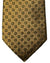 Kiton Sevenfold Tie Mustard Squares Design