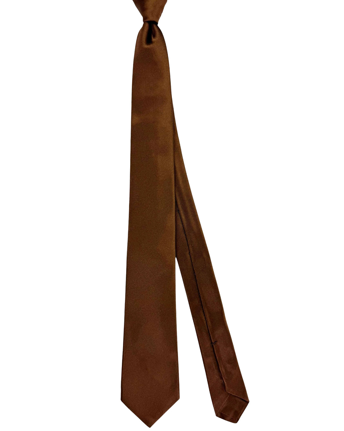 Kiton Tie Solid Brown - Sevenfold Necktie