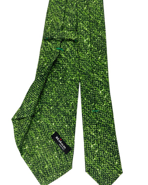 Kiton Sevenfold Tie Green 
