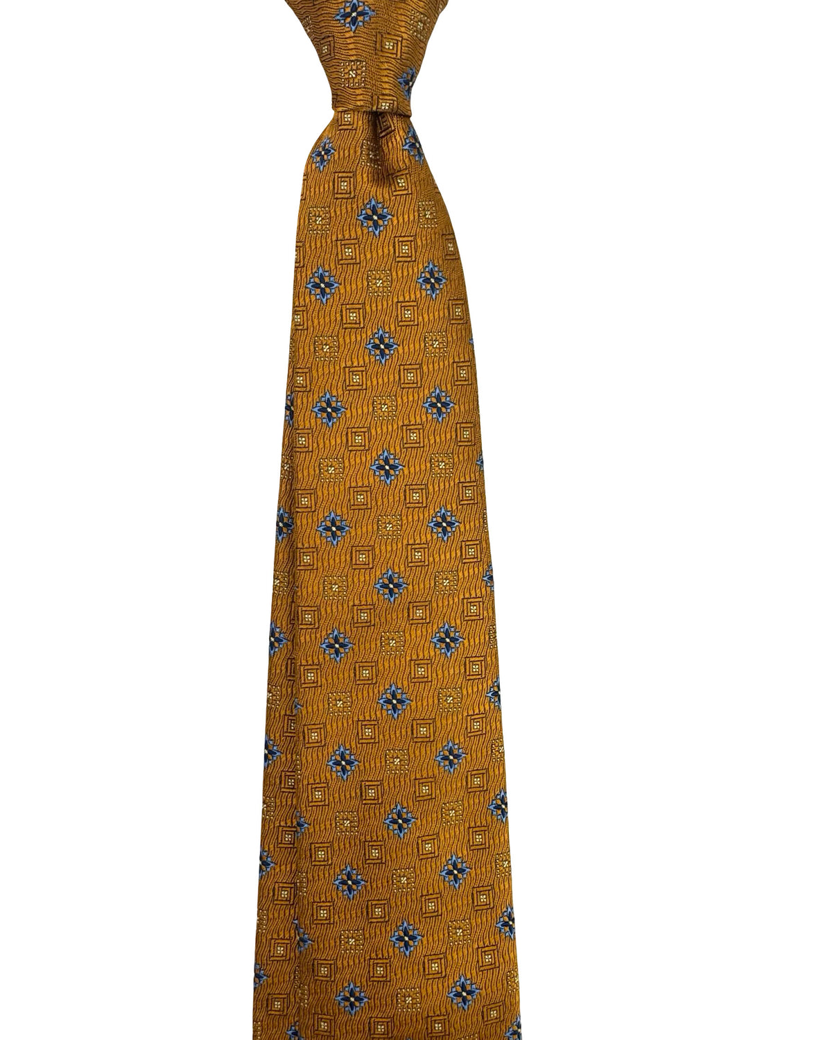 Kiton Sevenfold Tie Copper Design Jacquard