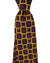 Kiton Tie Olive Brown Magenta Medallion- Luxury Sevenfold Necktie