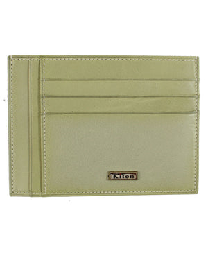 Kiton Men Wallet Tan New