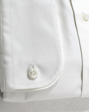 Lardini Dress Shirt White Regular & French Cuffs New
