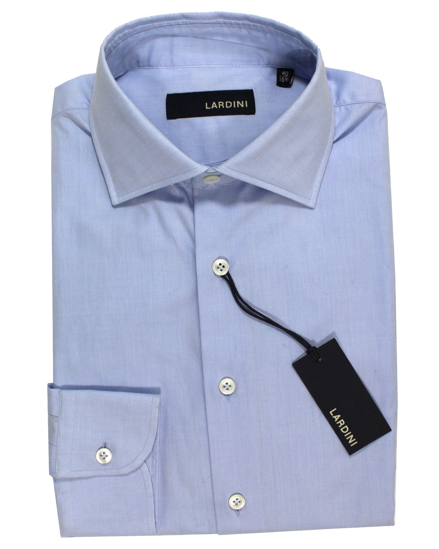 Lardini Dress Shirt Blue - Spread Collar