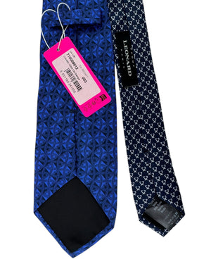 Leonard Paris Tie Navy Logo Design New