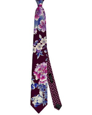 Leonard Tie Purple Floral