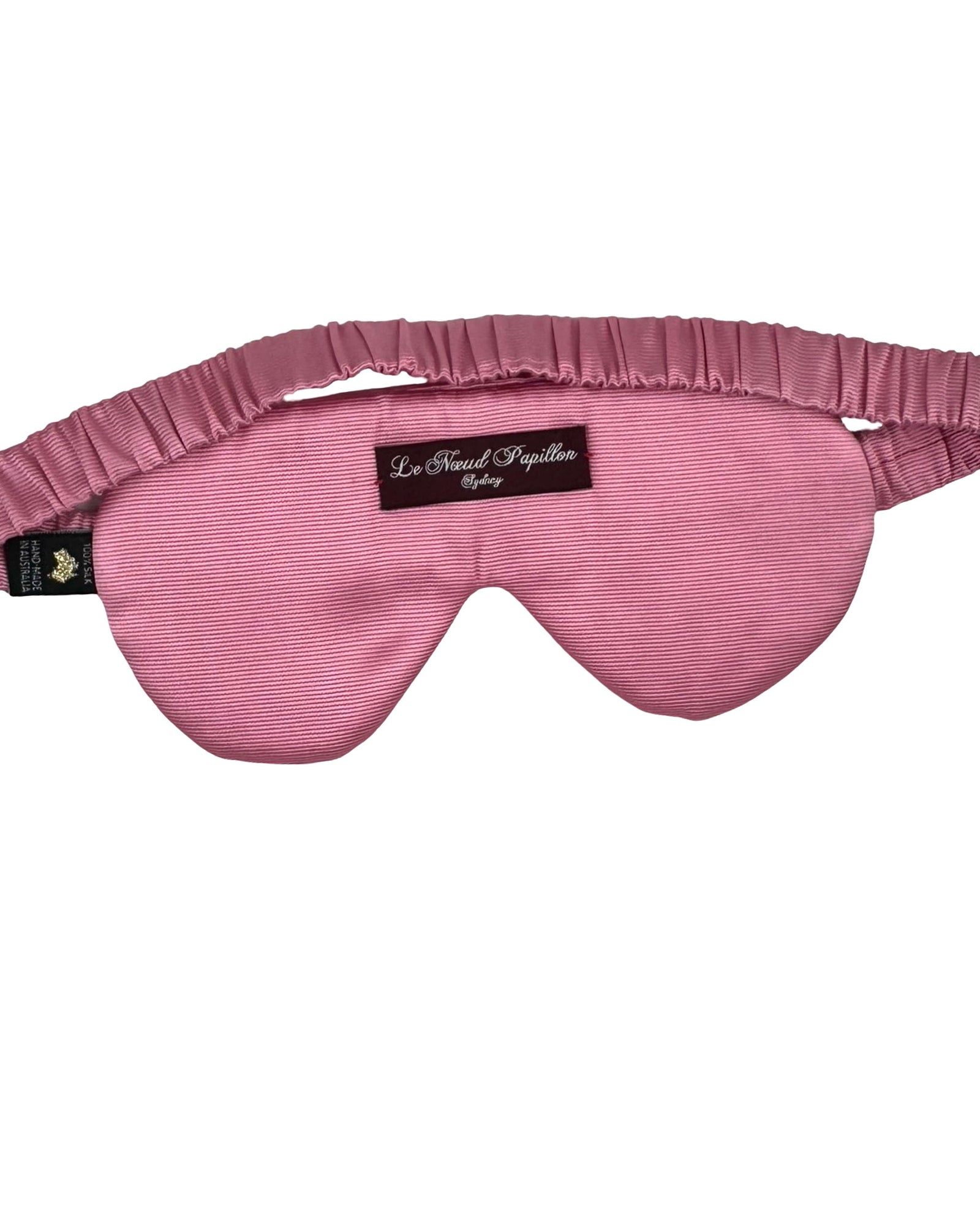 Le Noeud Papillon Silk Eye Mask Pink Eye Cover