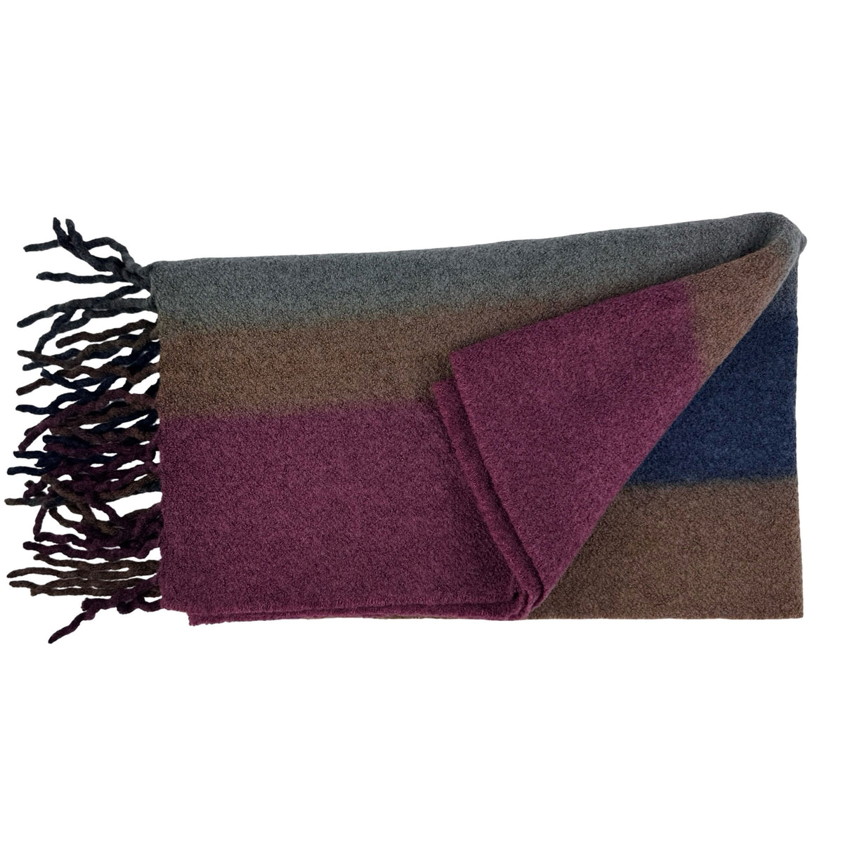 Loro Piana Scarf Grande Stripes Fringe Design - Luxury Shawl