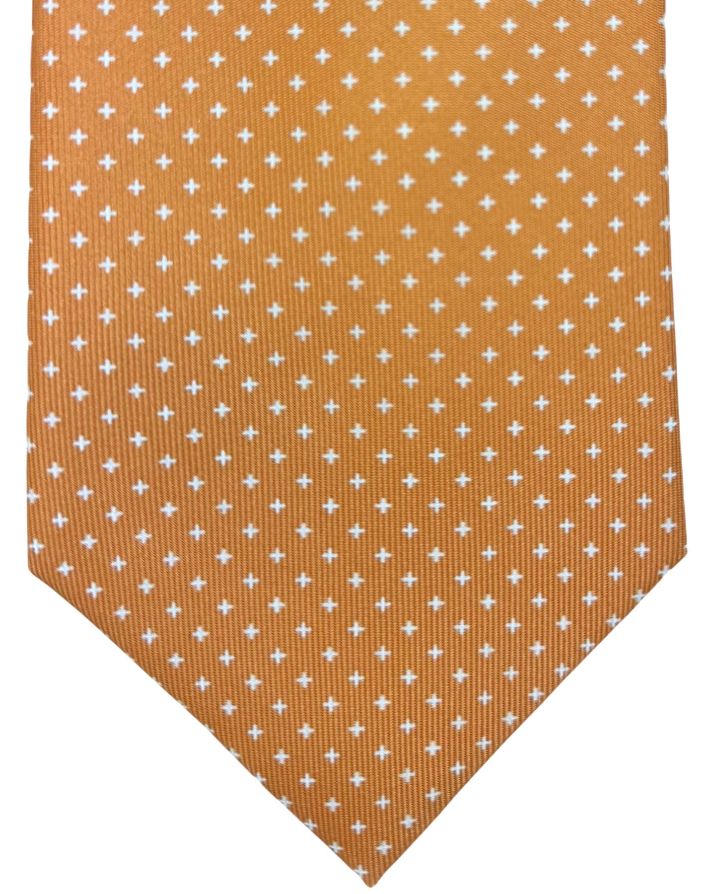 E. Marinella Tie Peach Micro Pattern Design